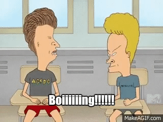 Beavis and Butthead Boing GIF