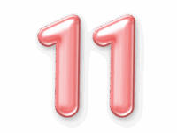 11-number-balloon-pink-png