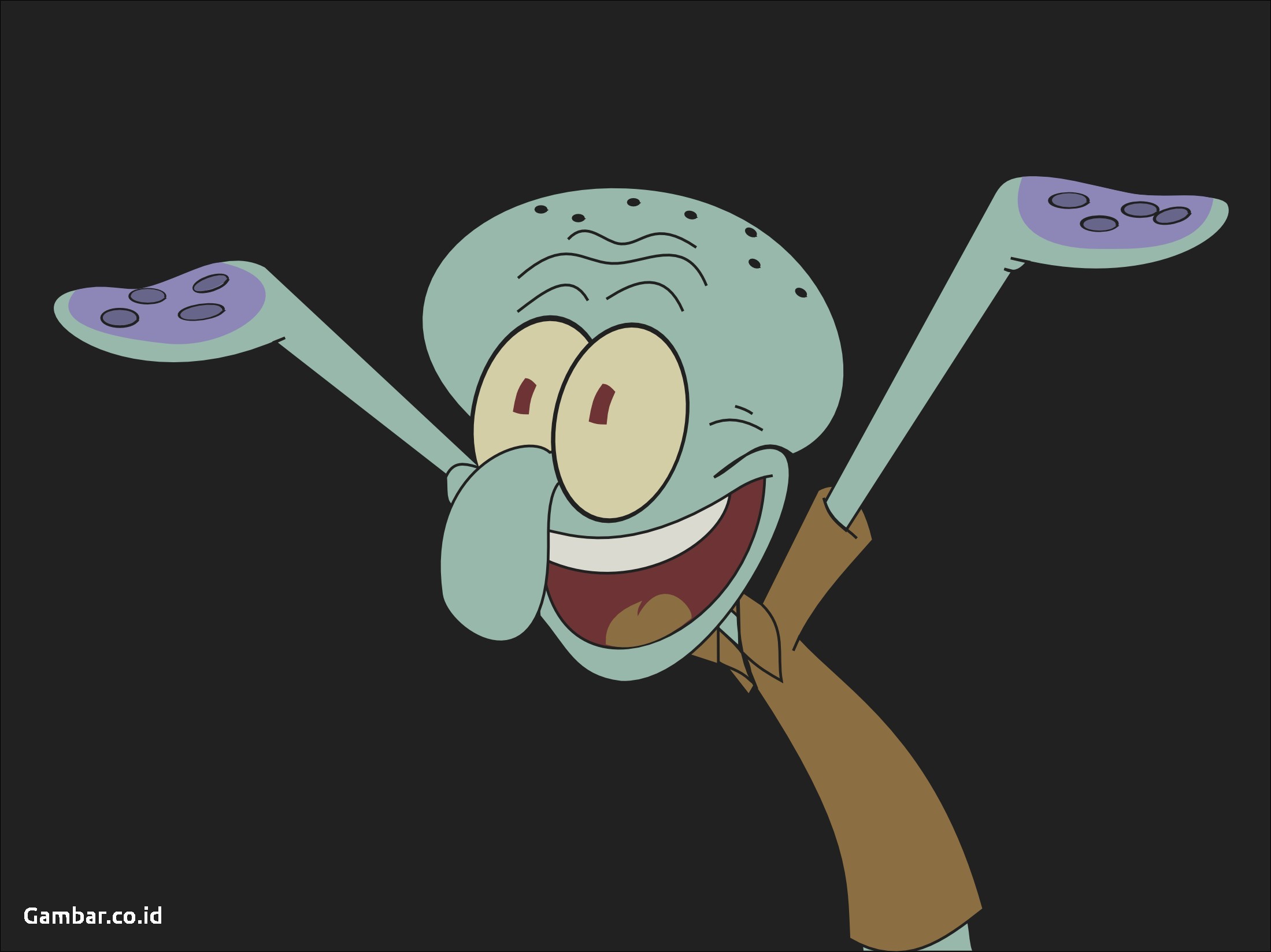 Squidward wallpaper in a unique style