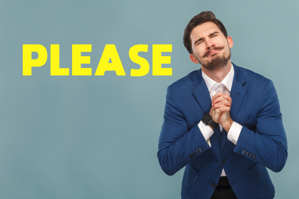 The playful utilization of 'please'