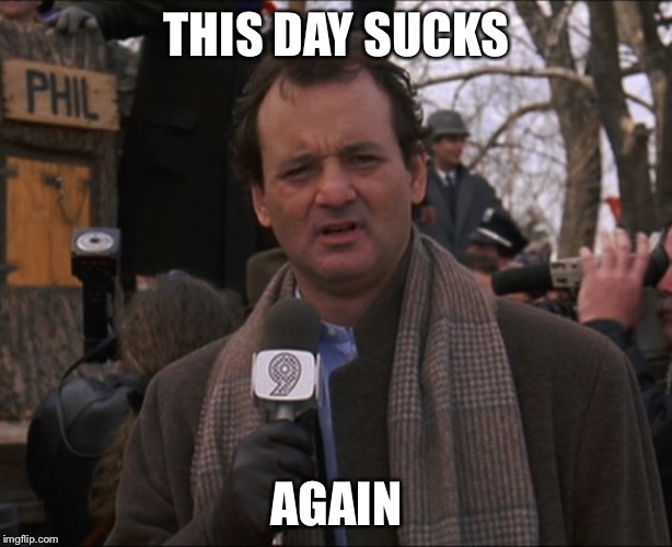 Bill Murray Groundhog Day Meme