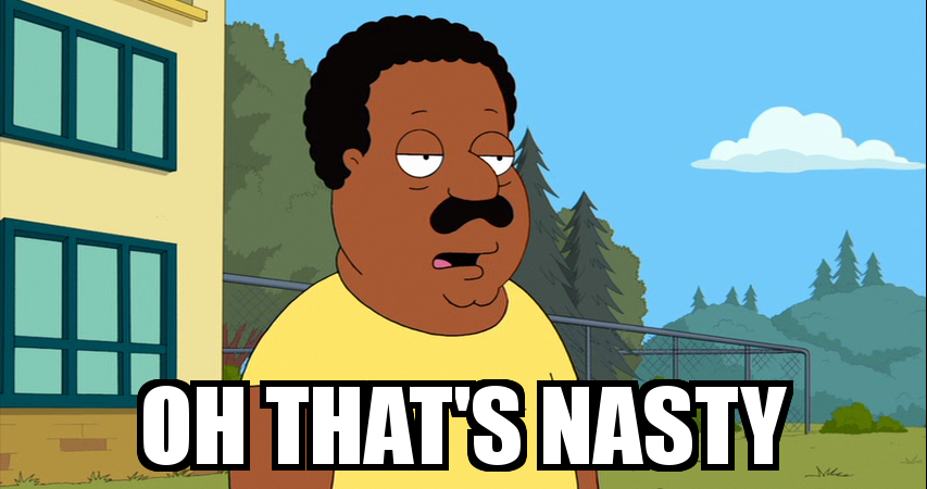 Cleveland Brown Oh That's Nasty Blank Template