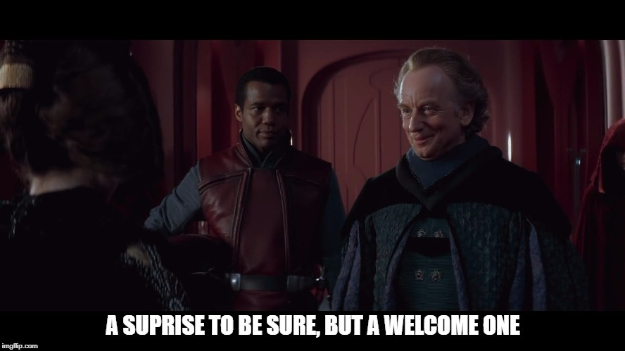 A surprise to be sure but a welcome one Blank Template