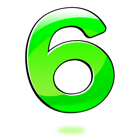 Number Six PNG