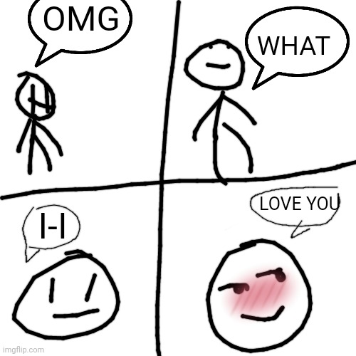 I Love You Meme Blank Template