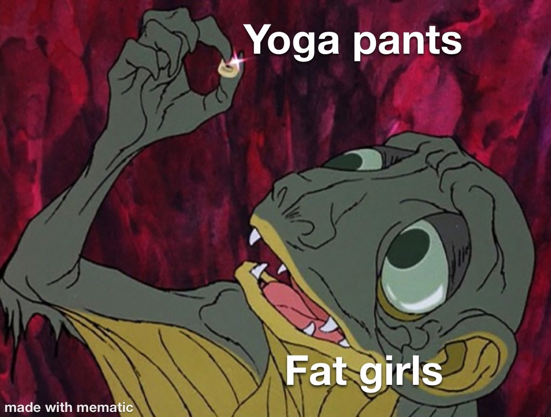Yoga pants meme by ObscuredByClouds.