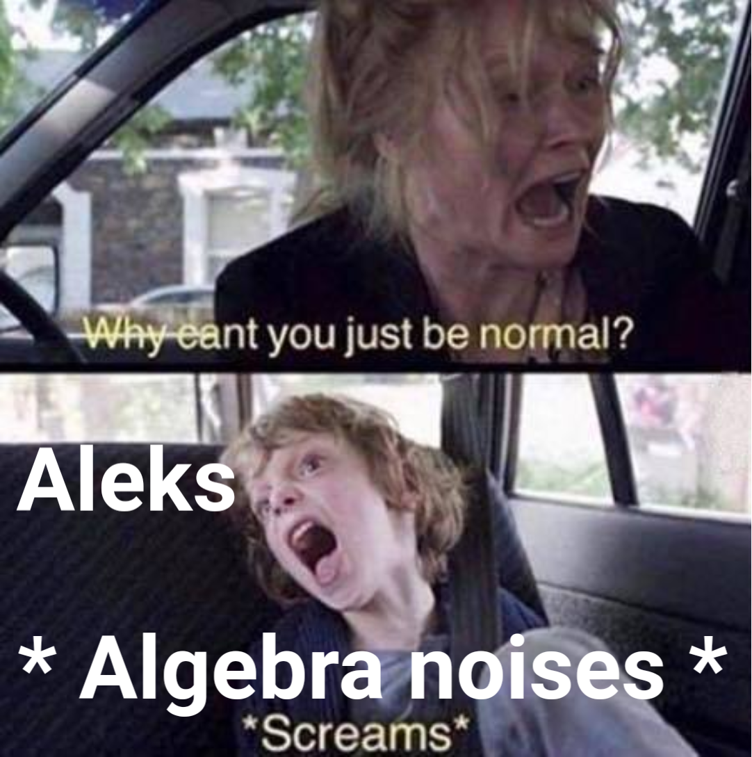 Why Cant You Just Be Normal Meme