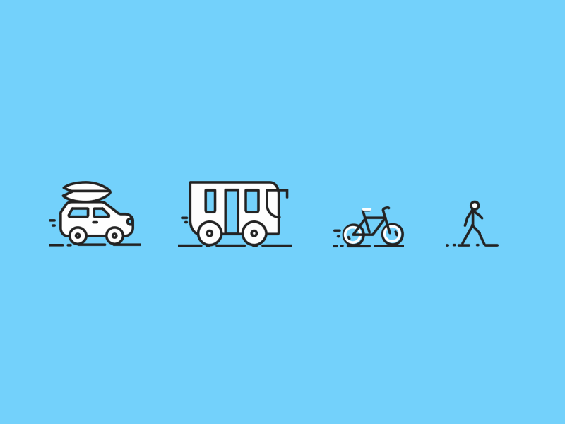 Transportation Icons 2 by Seth Sandler on Dribbble