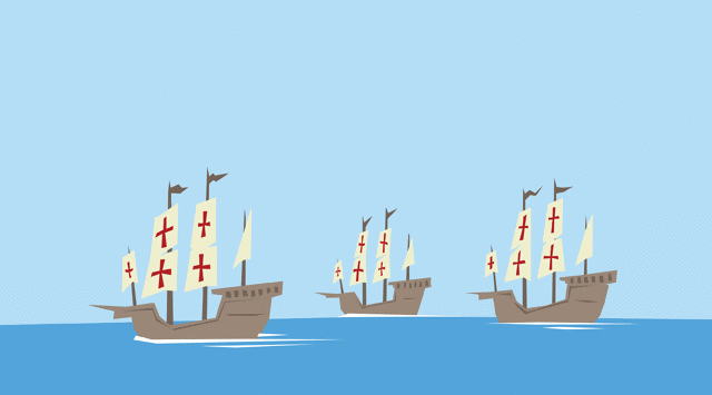 Nina, Pinta, and Santa Maria ClipArt