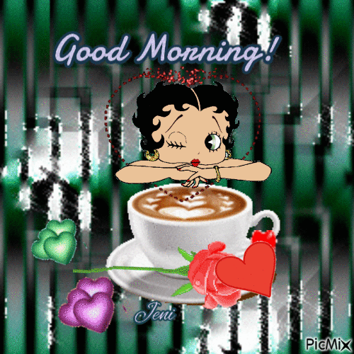 Betty Boop with Coffee