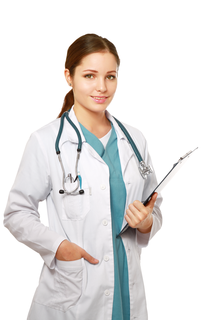 Transparent image of a doctor