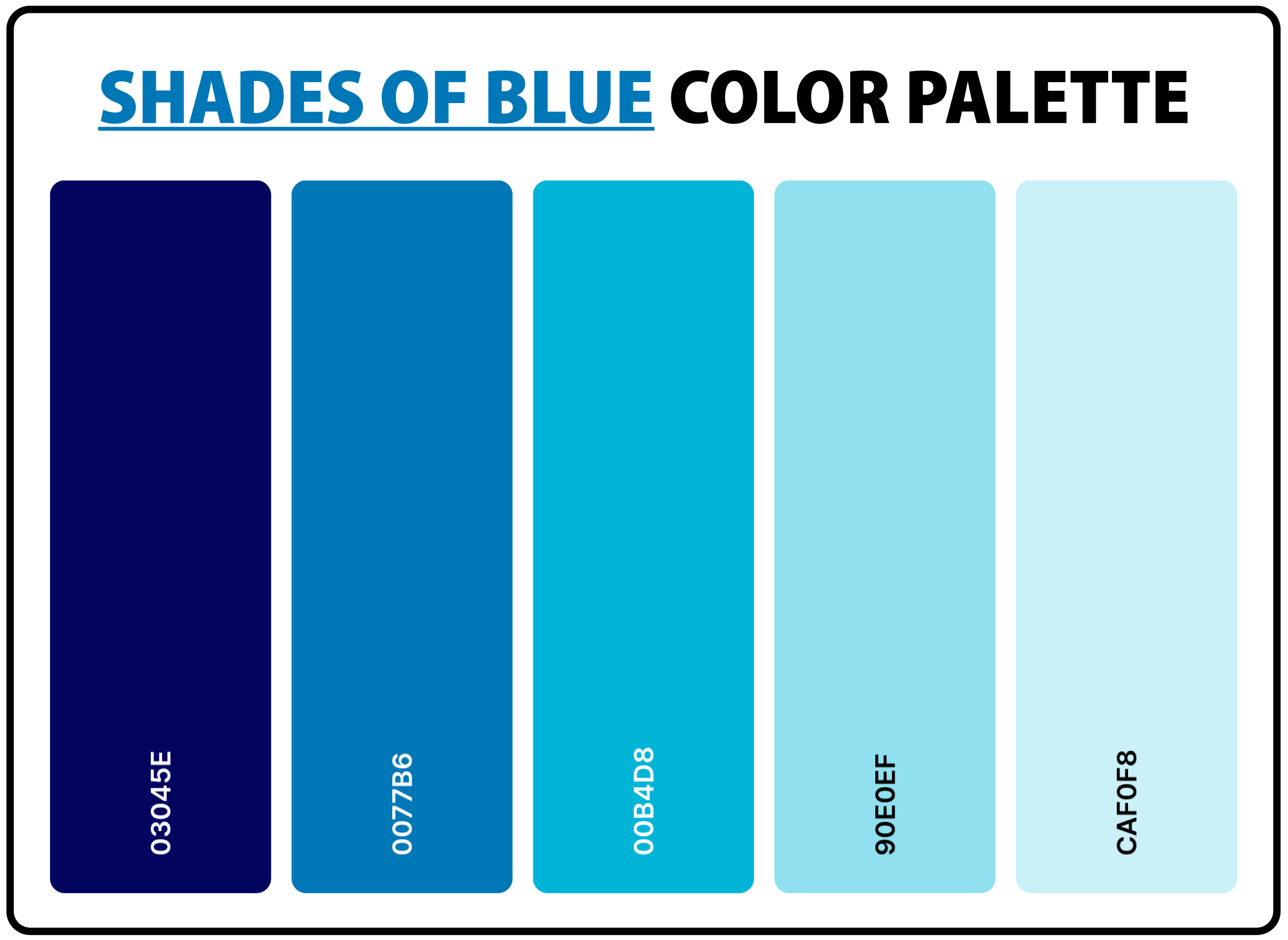 Shades of Blue Color Palette
