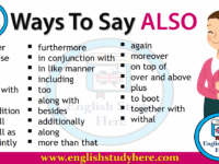 Ways-To-Say-ALSO