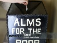 A collection box in a historic Catholic Church