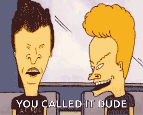Beavis and Butthead laughter GIF
