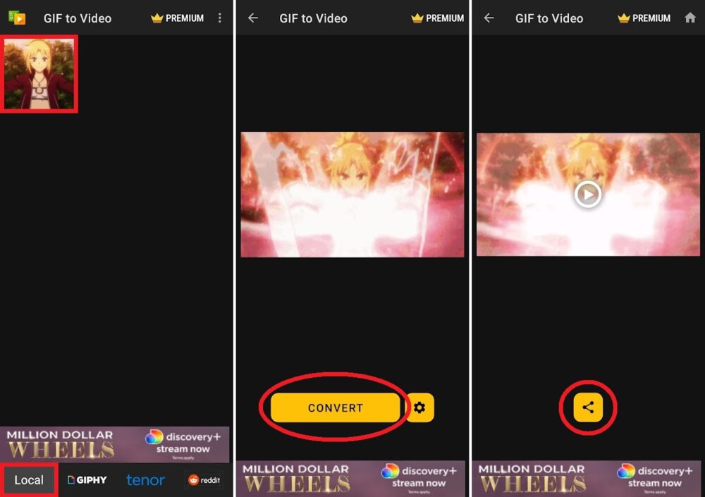 Converting a GIF to Video