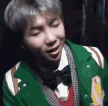 RM showcasing playful charm