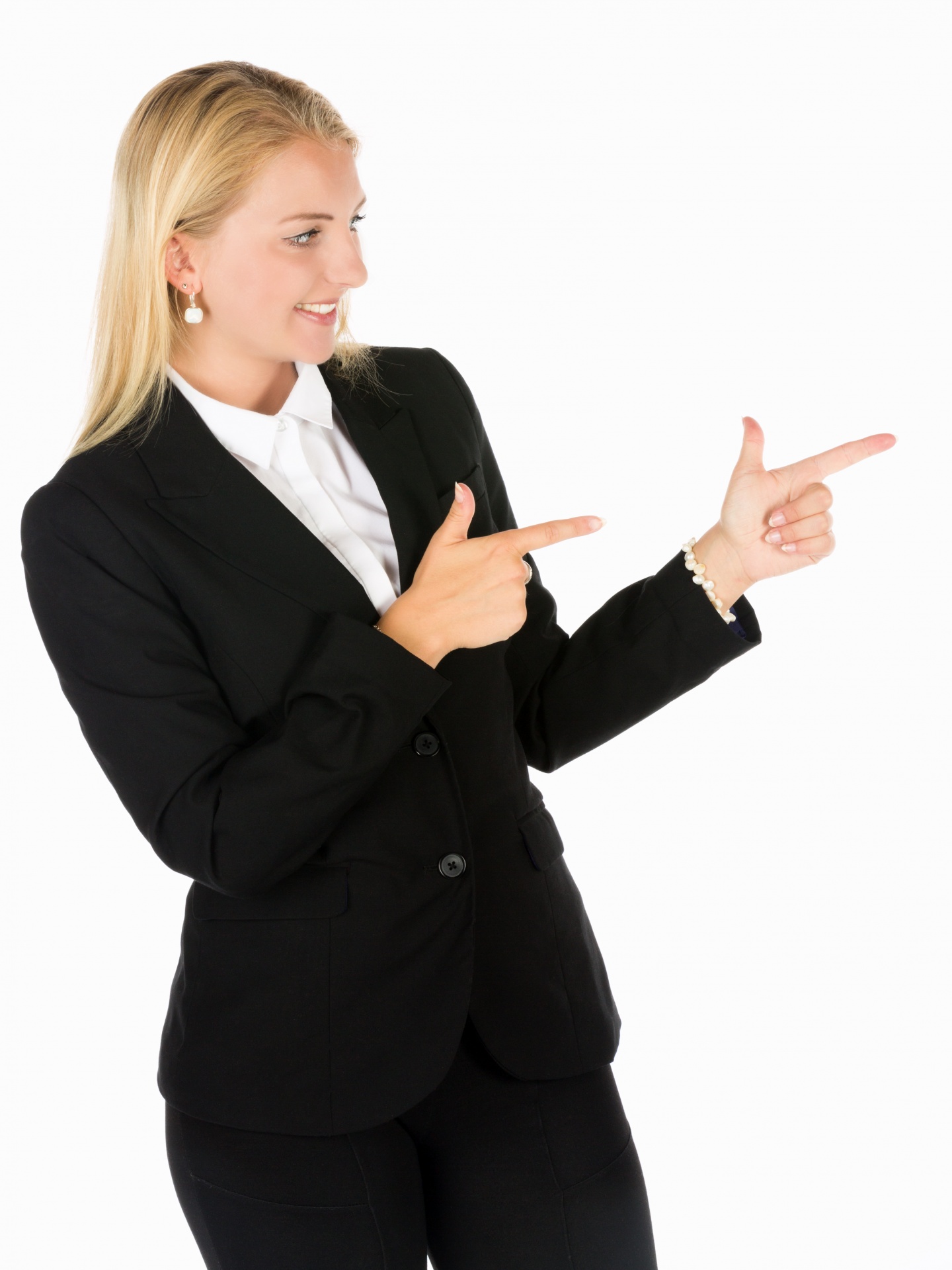 Business Woman Pointing Free Stock Photo