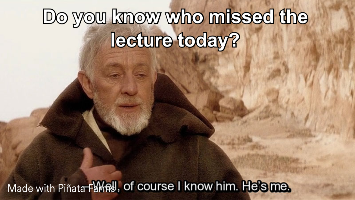 Obi Wan meme from Piñata Farms