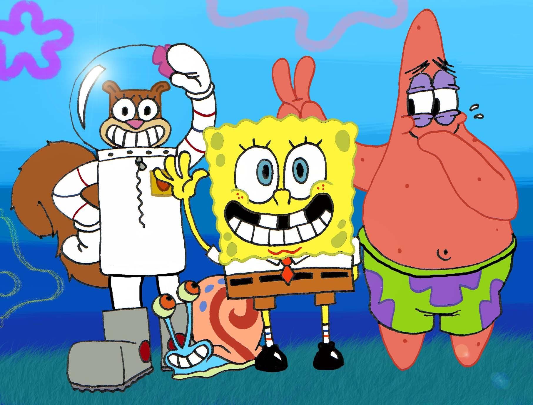 SpongeBob in the Restroom Setting