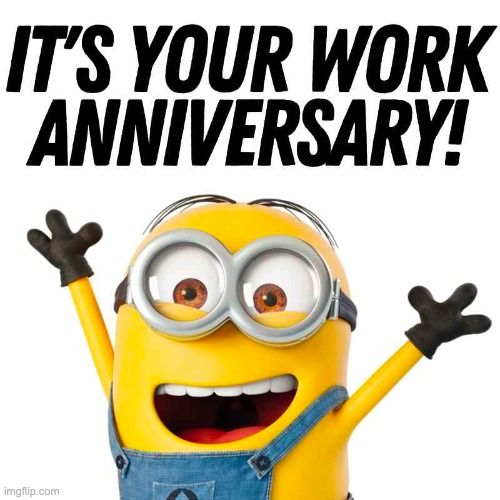 Work anniversary quotes meme