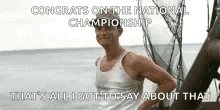 Forrest's joyful reaction