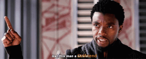 Get This Man A Shield Black Panther GIF