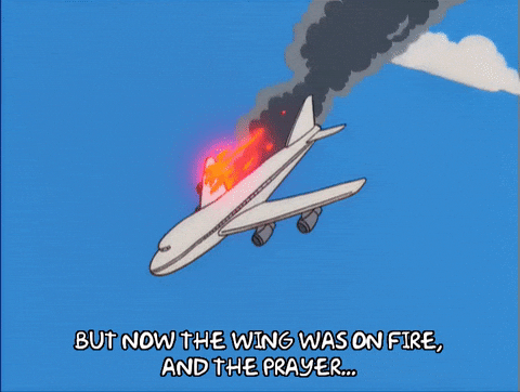 Crashing Plane GIF