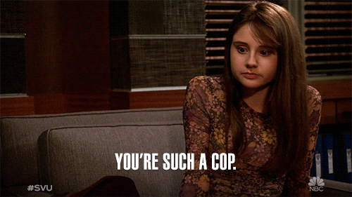 You're Such A Cop GIF - A playful accusation of being a cop
