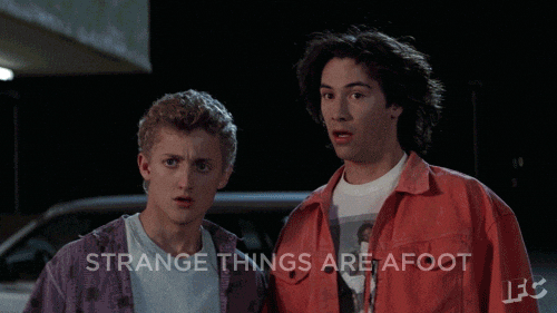 Socrates interaction in Bill And Ted GIF