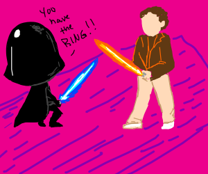 I see your schwartz is as big as mine - Drawception
