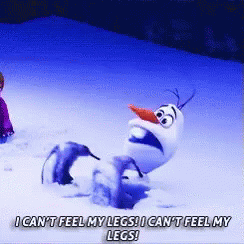 Cold Can't Feel My Legs GIF