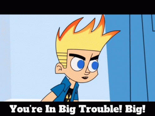Johnny Test You're In Big Trouble Big GIF