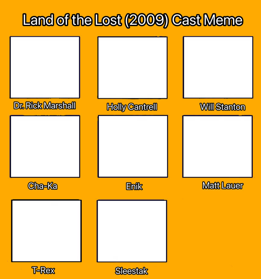 Land of the Lost (2009) Cast Meme by Yesenia62702