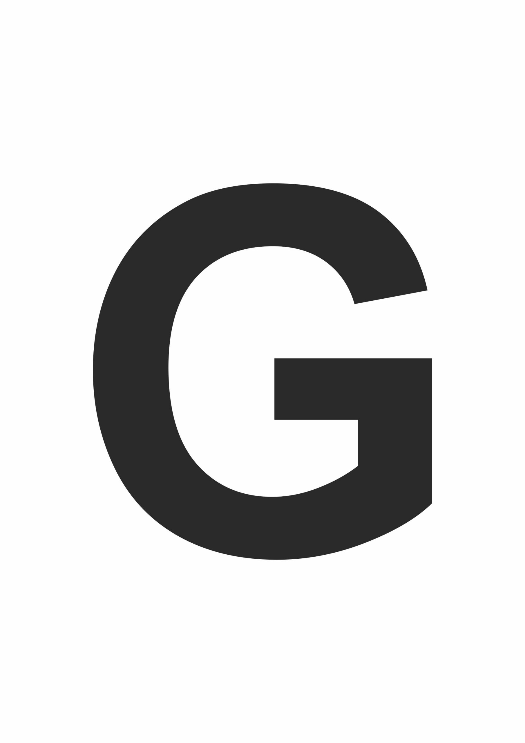 Printable Letter G