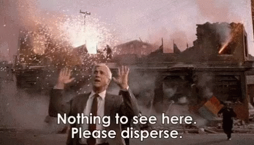 Leslie Nielsen Nothing to See Here GIF