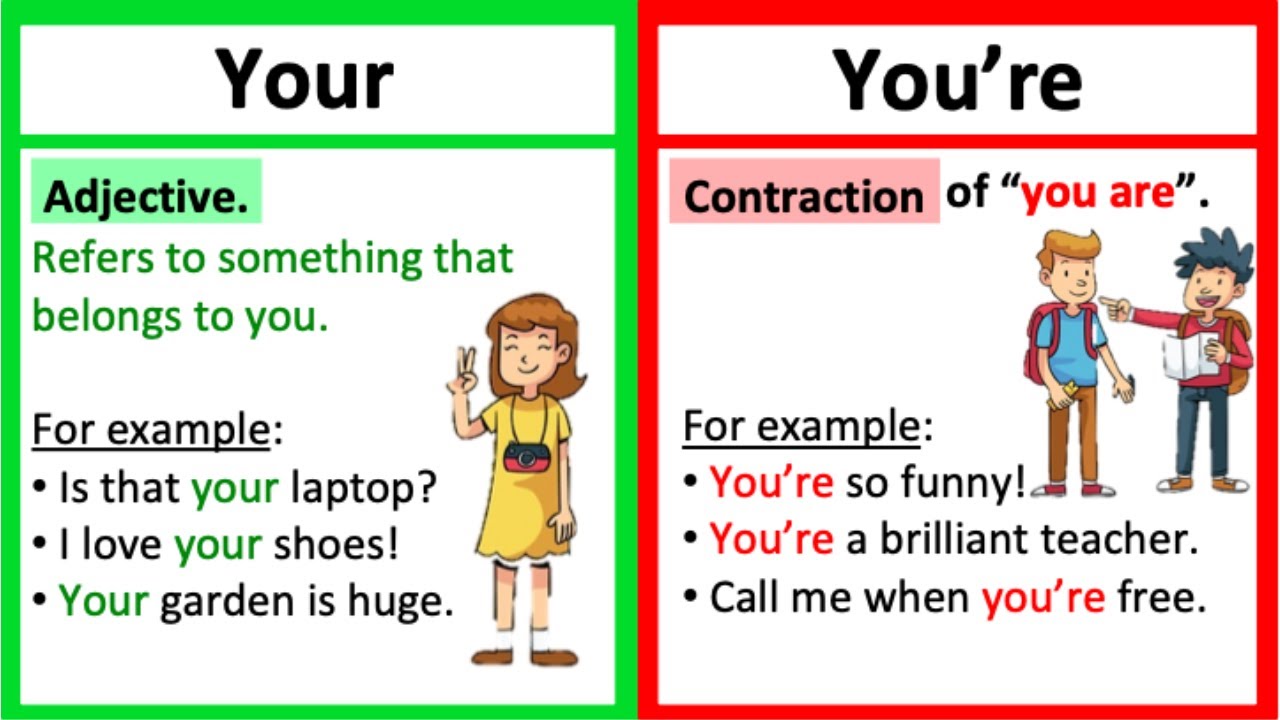 YOUR vs YOU'RE: What's the difference?
