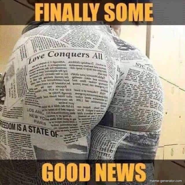 Finally some good news - Meme Generator