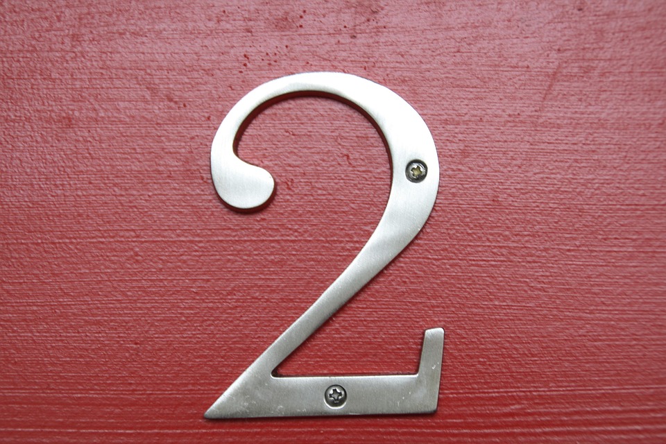 Free photo: Number, Number 2, Two, Silver - Free Image on Pixabay - 170404