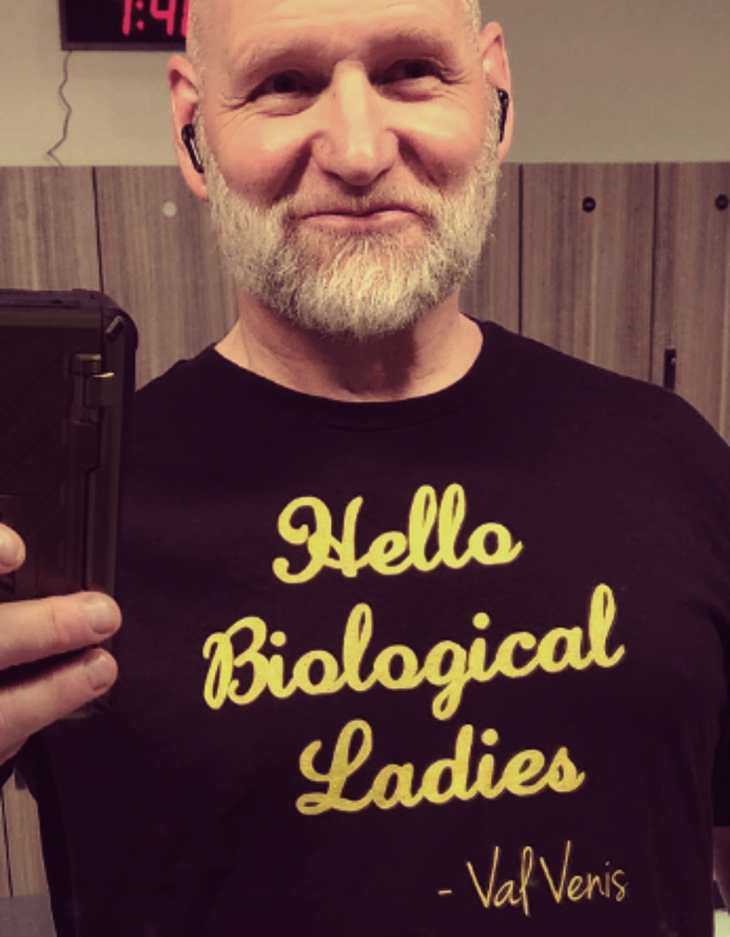 Val Venis Hello Biological Ladies Shirt by Tee Mania