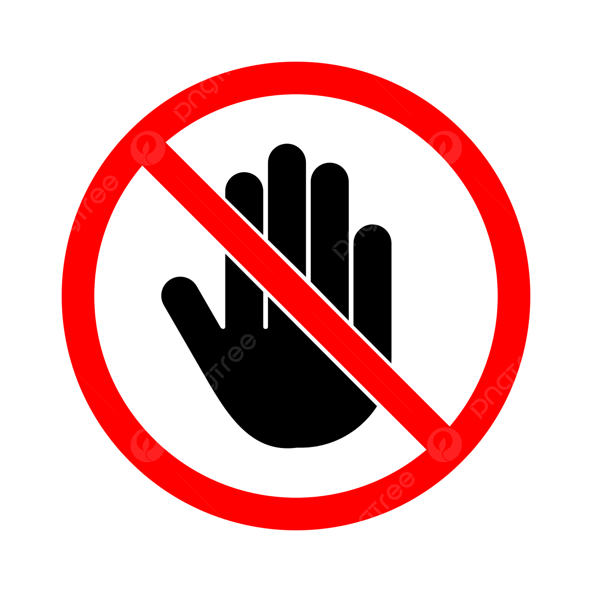 Please Don't Touch Signage