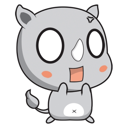 Rhino Animal Sticker - Rhino Animal Cute - Discover & Share GIFs