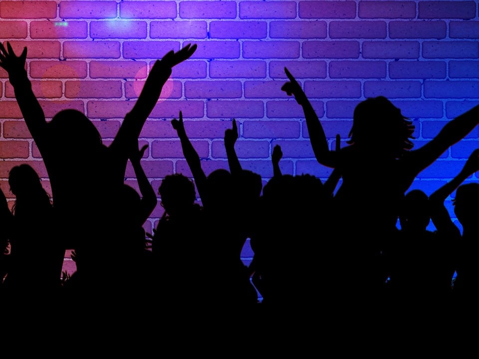 Silhouette of a girl dancing