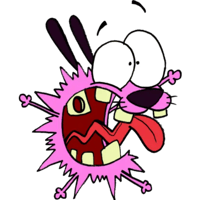 Courage the Cowardly Dog Sticker 4