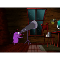 Courage the Cowardly Dog Sticker 2
