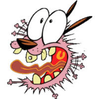 Courage the Cowardly Dog Sticker 3