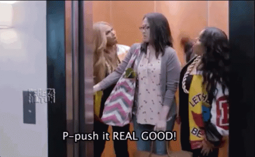 Push It Real Good GIF - Push Elevator Realgood
