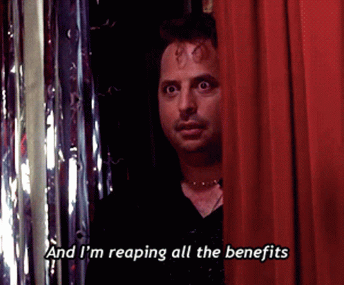 Reaping All The Benefits GIF - Loosing His Mind