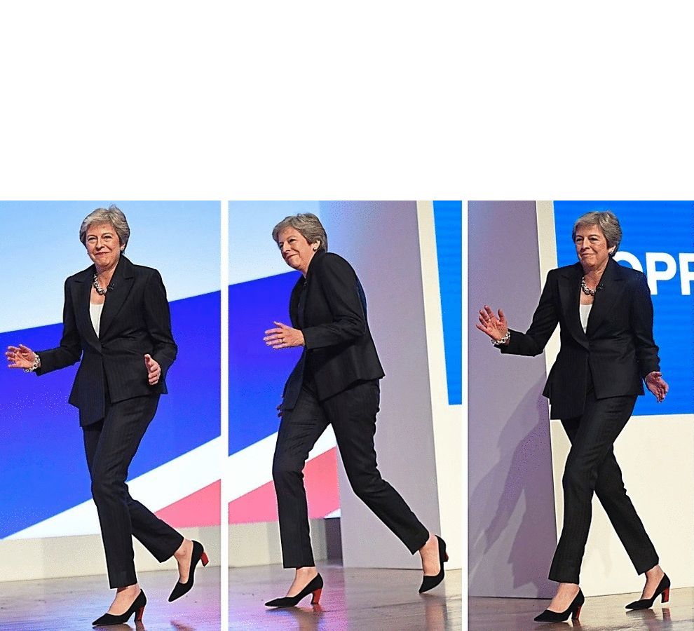 Theresa May Walking Memes