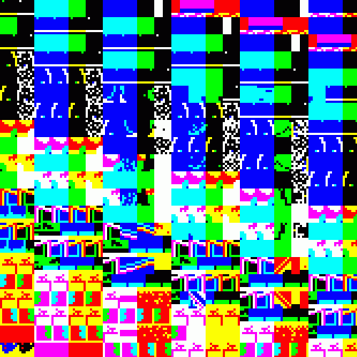 An iconic glitch gif that exemplifies classic glitch art with a sense of nostalgia.
